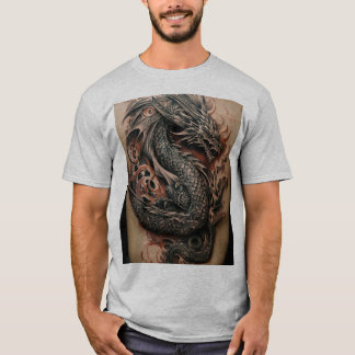 Dragon Celtic Abstract Tattoo T-Shirt Design