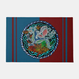 Dragon celtique doormat