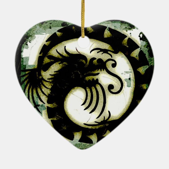 Dragon Ceramic Ornament (Back)