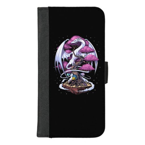 Dragon Cherry Blossom iPhone 87 Plus Wallet Case