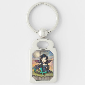 Dragon Child Cute Gothic Vampire Fairy Art Keychain