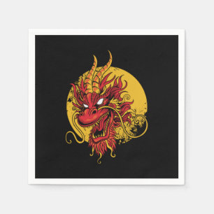 Dragon Chinese Asian Mythology Cool Gift Napkins