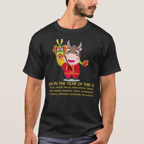 Dragon Chinese New Year of the Ox Traits T_Shirt