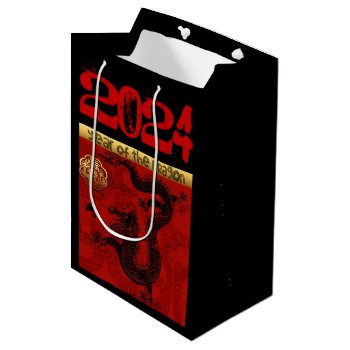 Dragon Chinese New Year Zodiac Birthday Mgb Medium Gift Bag by 2020_Year_of_rat at Zazzle