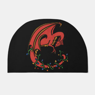 Dragon Christmas Doormat