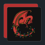 Dragon Christmas Holiday Card<br><div class="desc">Christmas with dragons is an enchanting blend of festive cheer and the mythical allure of these legendary creatures, making it a perfect theme for nerds, geeks, gamers, and fantasy enthusiasts alike. Imagine a holiday season where dragons take center stage, their fiery breath lighting up the winter skies like twinkling stars...</div>