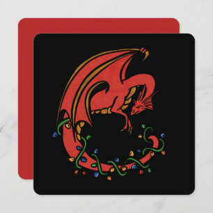 Dragon Christmas Holiday Card