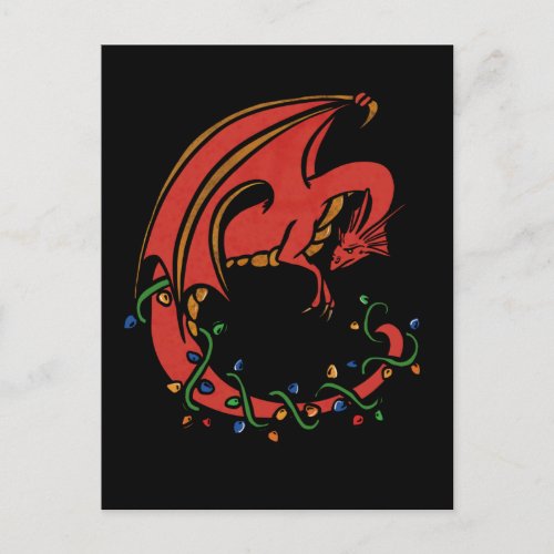 Dragon Christmas Postcard