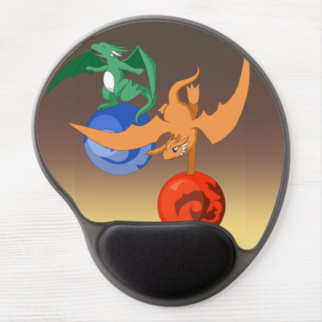 Dragon Circus Dusk Ergonomic Mousepad (Front)