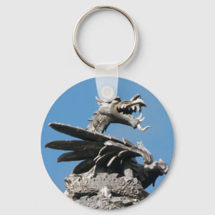 Dragon, City Hall Cardiff, Wales, UK Keychain