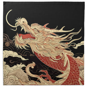 dragon cloth napkin