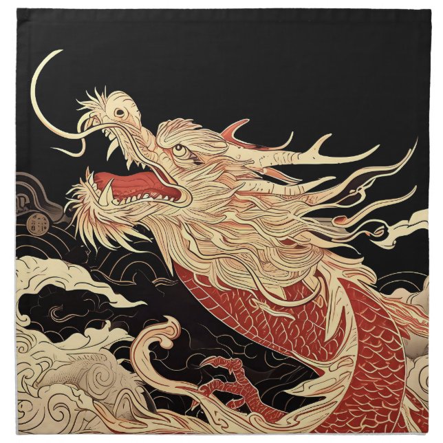 dragon cloth napkin (Front)