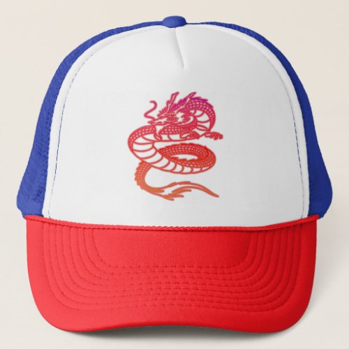 dragon colorful Dragon Shirt Elegant Dragon T_Shi Trucker Hat