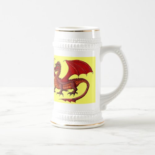 Dragon cool beer mug design