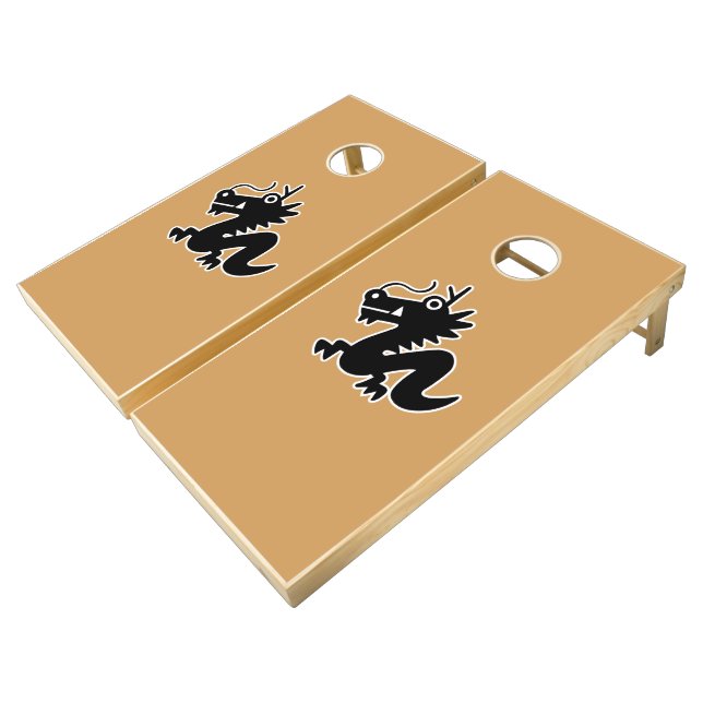 Dragon Cornhole Set (Angled)