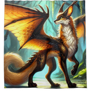 Dragon Creature Shower Curtain