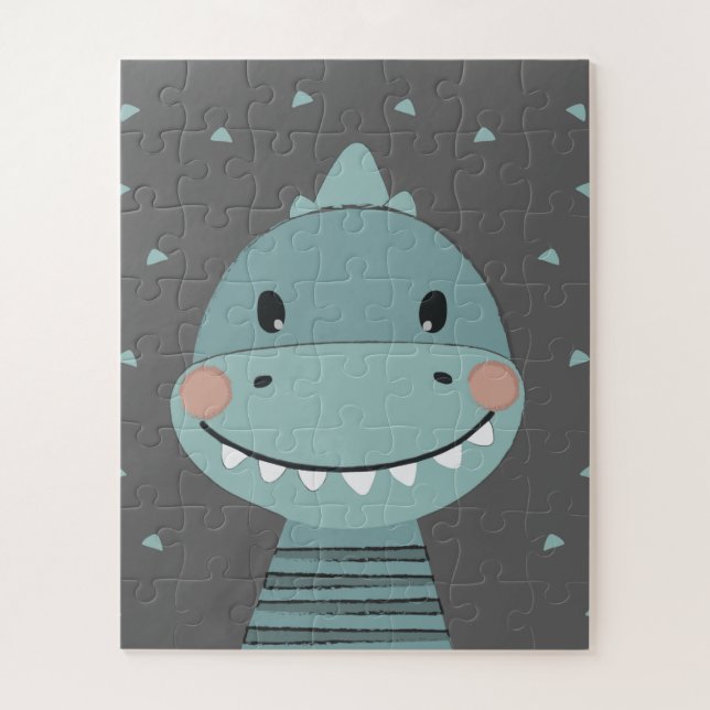 Dragon Cute Cartoon Kids Baby Boy Jigsaw Puzzle (Vertical)