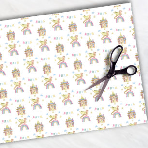 Dragon Cute Castle Magical medieval Funny Tissue Paper