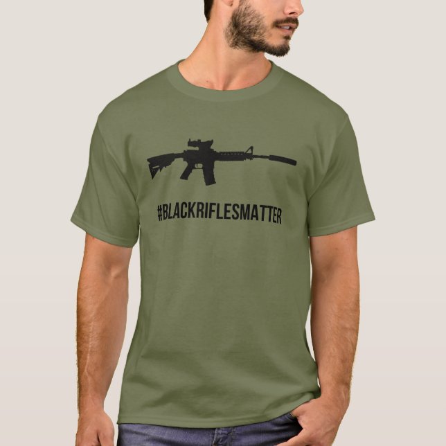 Dragon Defense | "#BlackRiflesMatter" T-Shirt (Front)