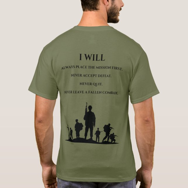 Dragon Defense | "Warriors Ethos" T-Shirt (Back)