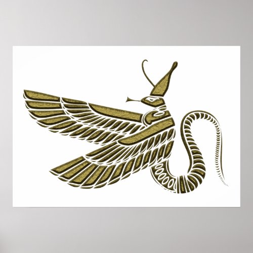 dragon _ demon of ancient Egypt Poster