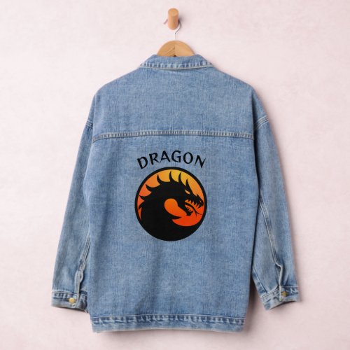 Dragon Design Denim Jacket