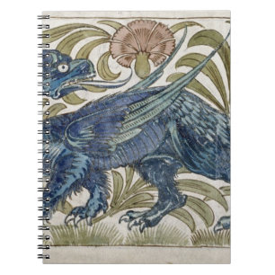 'Dragon' design for a tile (w/c on paper) Notebook