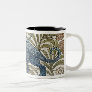 'Dragon' design for a tile (w/c on paper) Two-Tone Coffee Mug