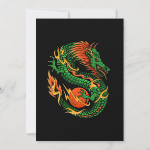 Dragon design illustration invitation