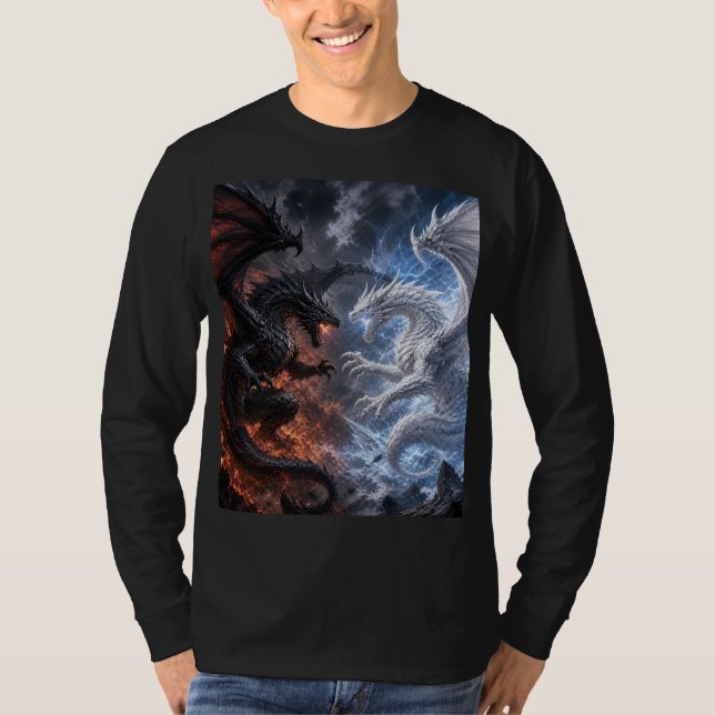 Dragon design t shirt full sleeves (Front)