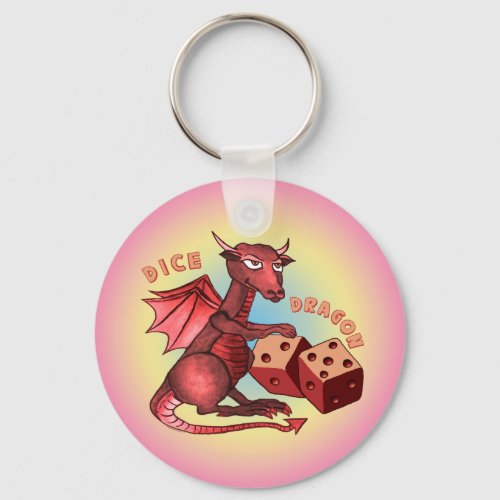 Dragon Dice custom name Keychain