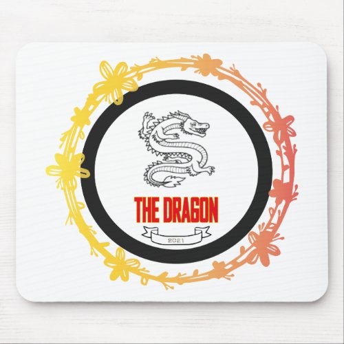 dragon   Dragon logo design illustration Mouse  Mouse Pad