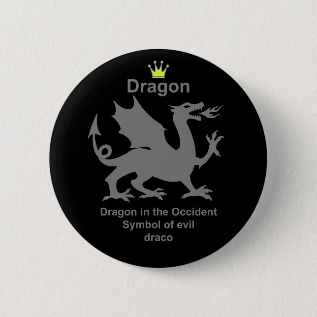 dragon Dragon Pinback Button (Front)
