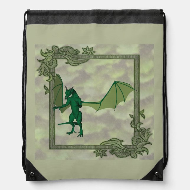 Dragon Drawstring Bag (Front)