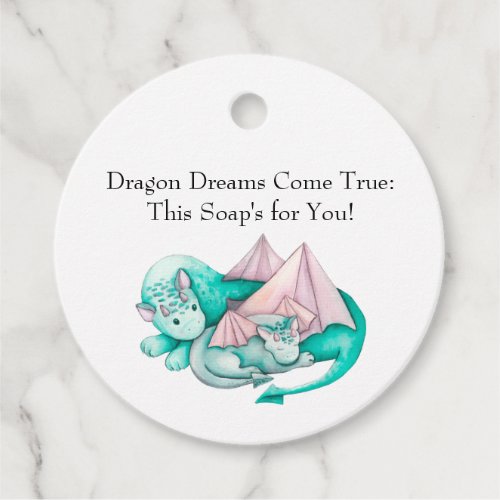 Dragon Dreams Come True This Soaps for You Favor Tags