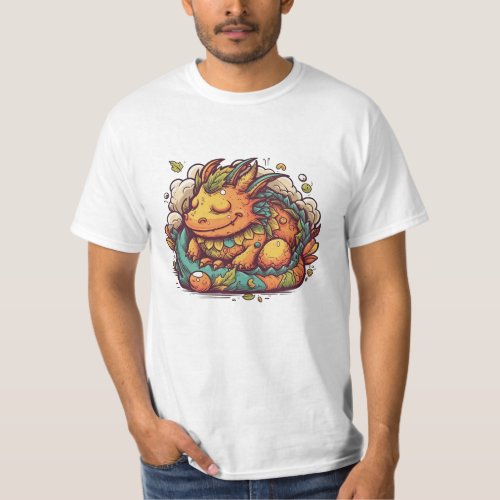 Dragon Dreams _ Serene Sleepwear for Peaceful Slum T_Shirt
