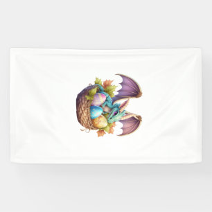 Dragon Easter Day Loves Collecting Easter Eggs Dra Banner