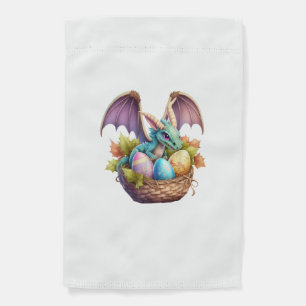 Dragon Easter Day Loves Collecting Easter Eggs Dra Garden Flag
