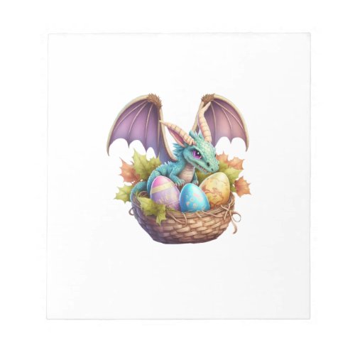 Dragon Easter Day Loves Collecting Easter Eggs Dra Notepad