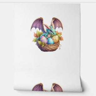 Dragon Easter Day Loves Collecting Easter Eggs Dra Wallpaper