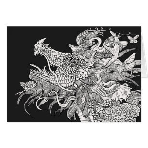 Dragon Enchantment Color your Own Cards