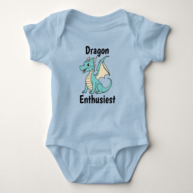 Dragon Enthusiest  Baby Bodysuit (Front)