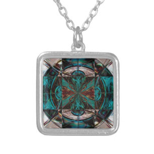 Dragon Eye II Silver Plated Necklace