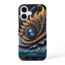 Dragon Eye Modern Abstract Geometric Fractal Name