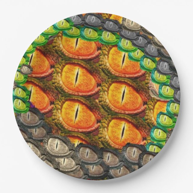Dragon Eye Paper Plates (Front)
