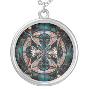Dragon Eye Silver Plated Necklace