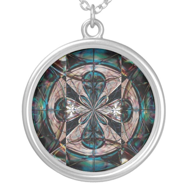 Dragon Eye Silver Plated Necklace (Front)