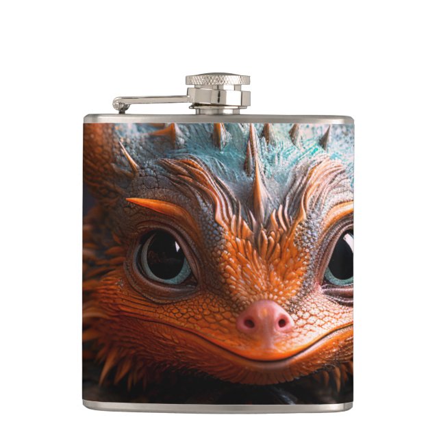 Dragon Face Flask (Front)