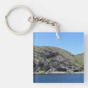 Dragon Face Rock Cliffs Skye Keychain