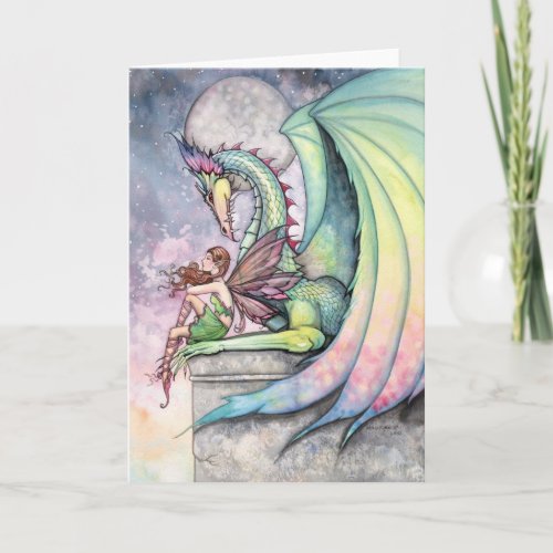 Dragon Fairy Card by Molly Harrison
